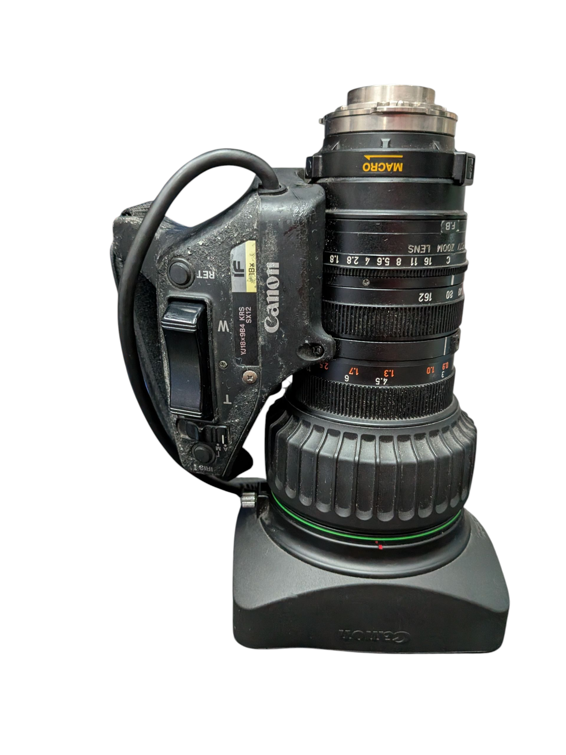 Pre-owned Canon YJ18x9B4 KRS 18x BCTV Zoom Lens 9-162mm f/1.8 B4